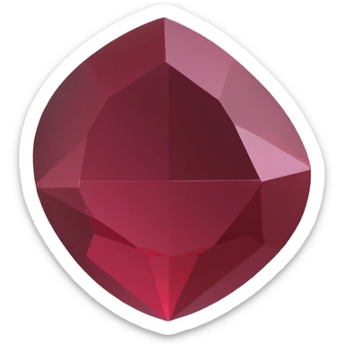 a gemstone in burgundy color sticker