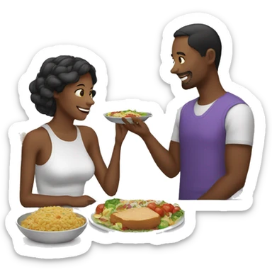  Wife gives husband meal sticker