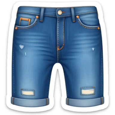 plain isolated blue jeans sticker