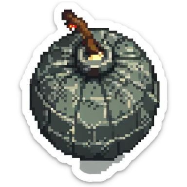 low poly bomb power up item sticker