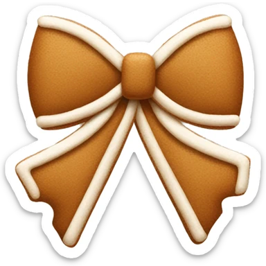 Bow made of gingerbread sticker