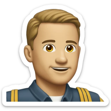 lieutenant dan from Forrest Gump movie sticker