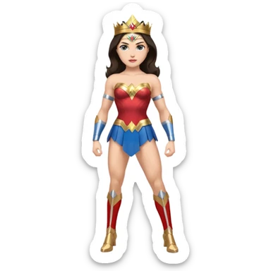 Wonder Woman full body pose sticker