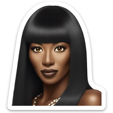 naomi campbell photo sticker