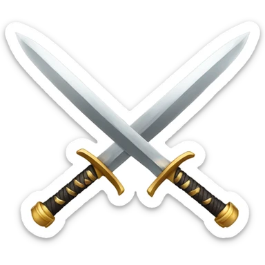 two swords sticker
