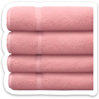 Pink towel sticker