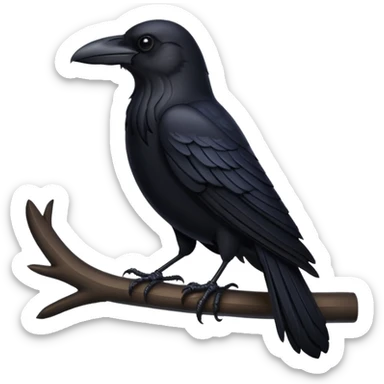black raven sticker