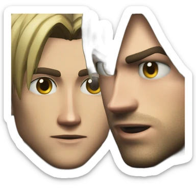 carlos Oliveira and Leon S Kennedy sticker