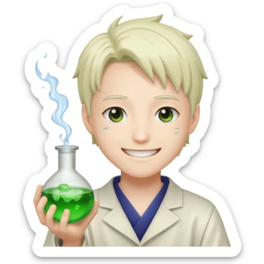 Senku ishigami with potion sticker