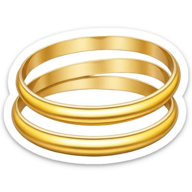 create a golden bangles emoji  the most attractive any one or all of them ill choose it should be fully golden sticker