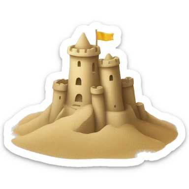 sandcastle sticker