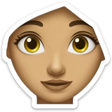 une fille marocaine avec les yeux verts sticker