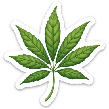 Hoja de mariguana sticker