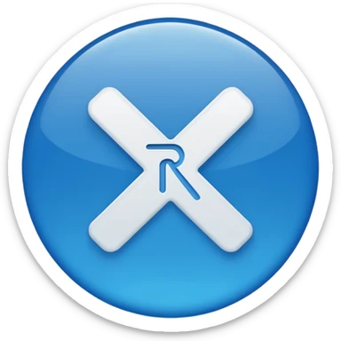 A rx logo sticker