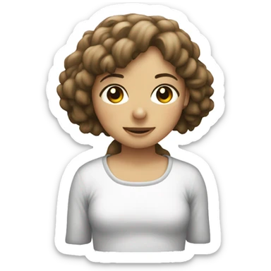 white Subaru XV with a girl inside sticker