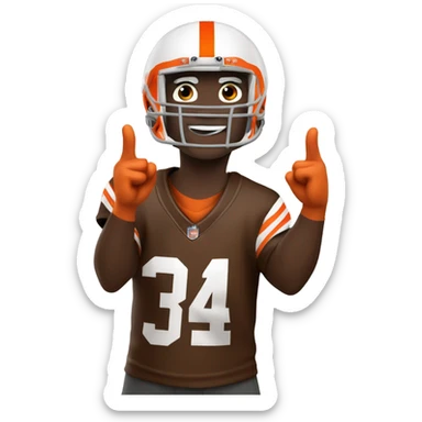Cleveland browns fan  sticker