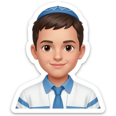 jewish boy sticker