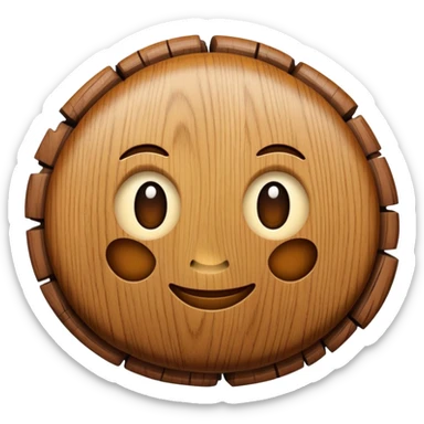 Emoji saying oak sticker