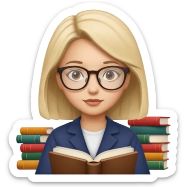 lecture girl sticker