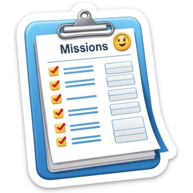 task to do or missions regarding a job role 📋✅ sticker
