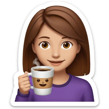 twitch emoticon of someone drinking a coffee sticker