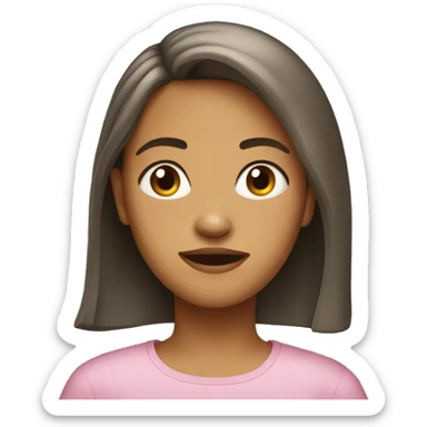 Tete de fille  sticker