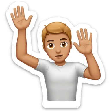 The hand that throws sweat  sticker