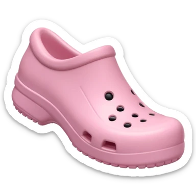 crocks fun edition in pastel pink color sticker