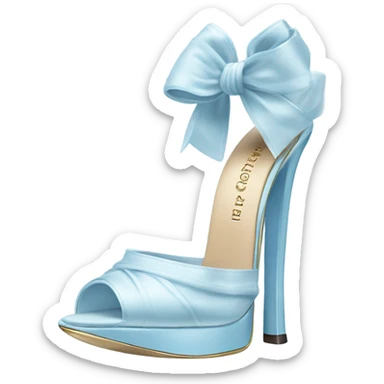 Light blue carolina Herrera shoe perfume  sticker