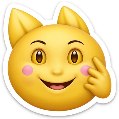 Yellow Emoji with big boobs and pointy nipples  sticker