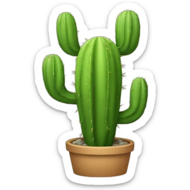 Une famille de cactus sticker
