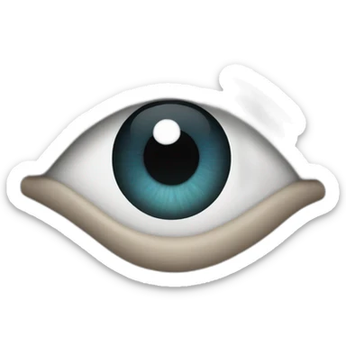 An eye sticker