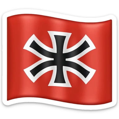 Swastika nazi flag sticker