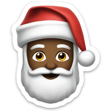 Santa whit slay sticker