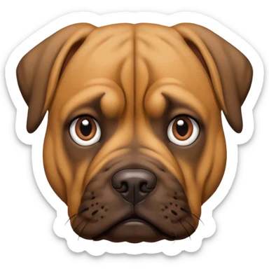 Presse Canario dog face sticker