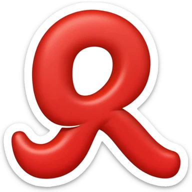 red number 60 emoji, classic 100 emoji style with underlines sticker