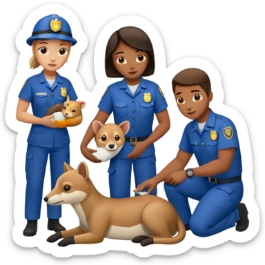 wildlife rescue workers sticker