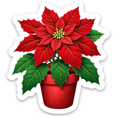 In emoji de la hermosa flor de nadidad sticker