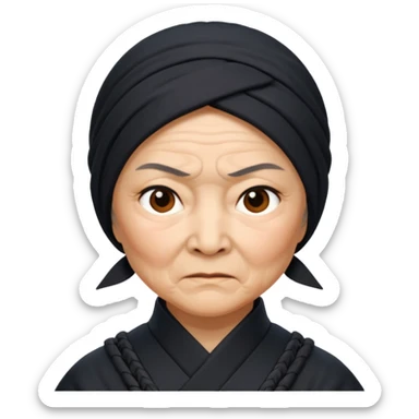 grandmother ninja sticker