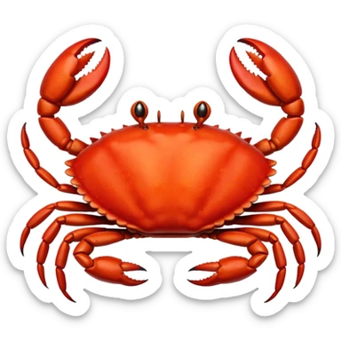 Crab in the fire sticker