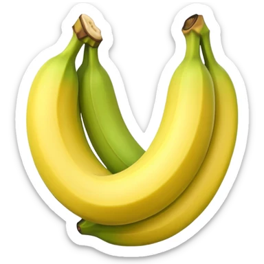 plátano verde sticker
