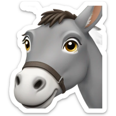 Burro en vuelo sticker