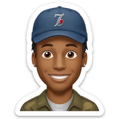 travis scott with cap  sticker