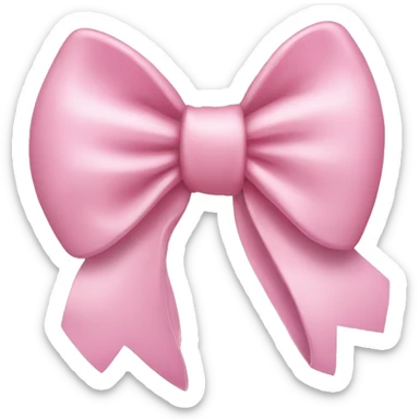 Apple iPhone with light pink bow on it sticker