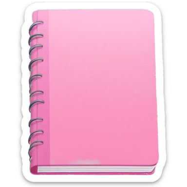 Pink notebook  sticker
