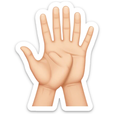 Creation of Adam hands  sticker