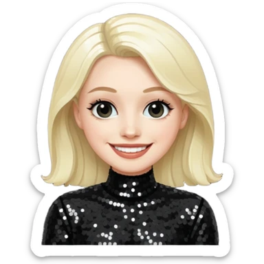 Nicky Bryne from Westlife with black sequin outfit sticker