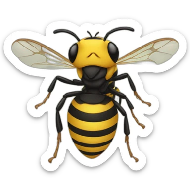 annoyed wasp sticker