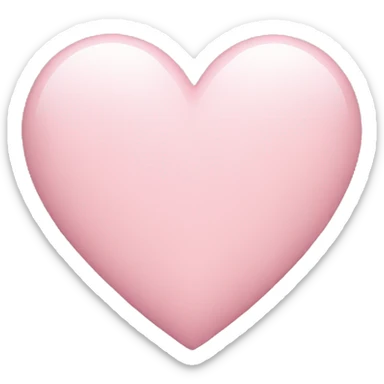 Light pink heart sticker