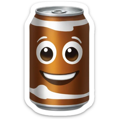 root beer can sticker